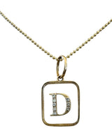 S.Row Designs Diamond S Initial Charm