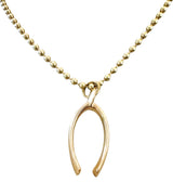 14KT Gold Vintage Wishbone Charm