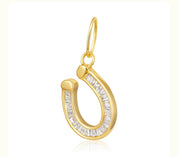 S.Row Designs Diamond Baguette Horseshoe Charm