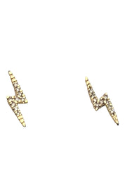 S.Row Designs Diamond Lightning Bolt Earrings