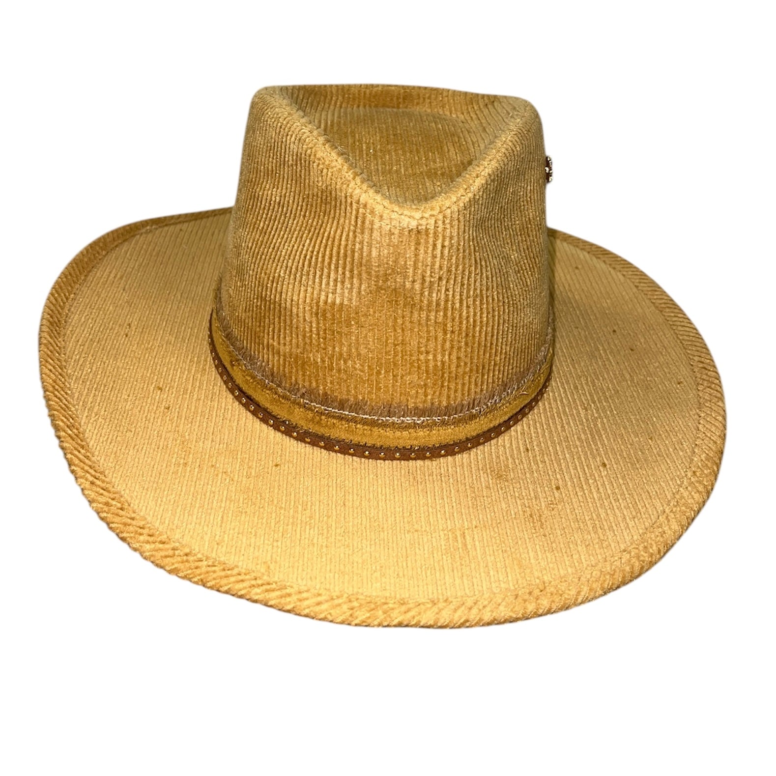 Fab Finds By Sarah Rancher Hat in Corduroy Sunflower