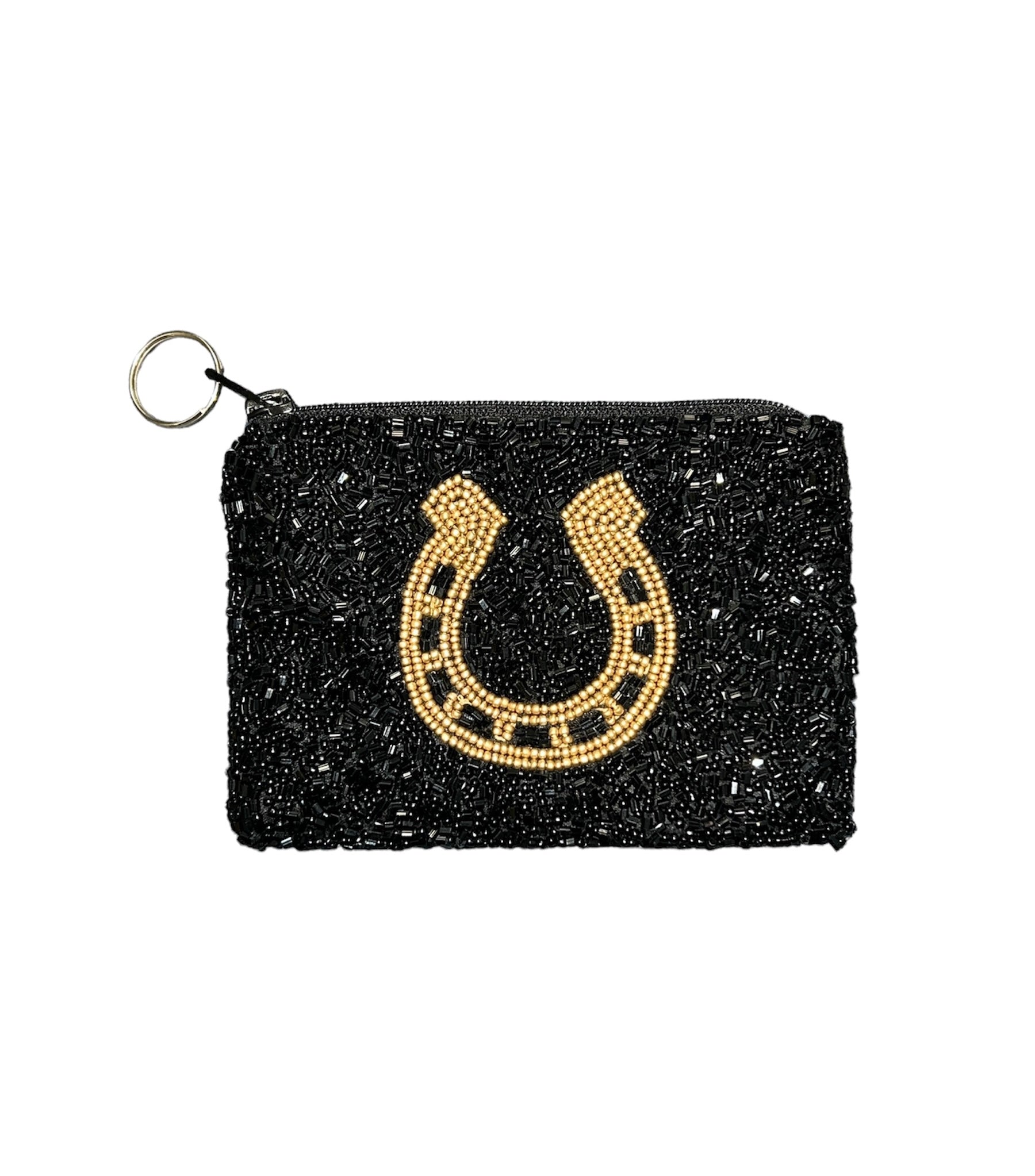 Hand Beaded Coin Purse - Horseshoe