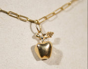 14KT Gold Vintage Apple Charm