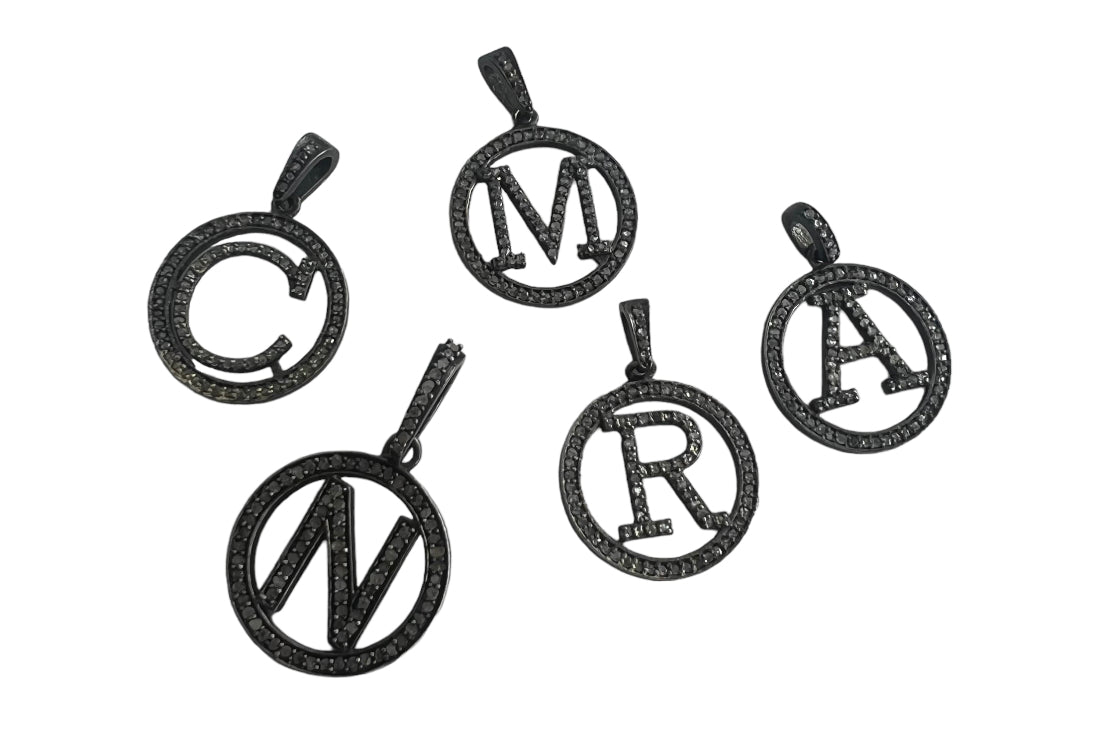 S.Row Designs Small Initial Diamond Pendant