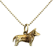 14KT Gold Vintage Corgi Charm