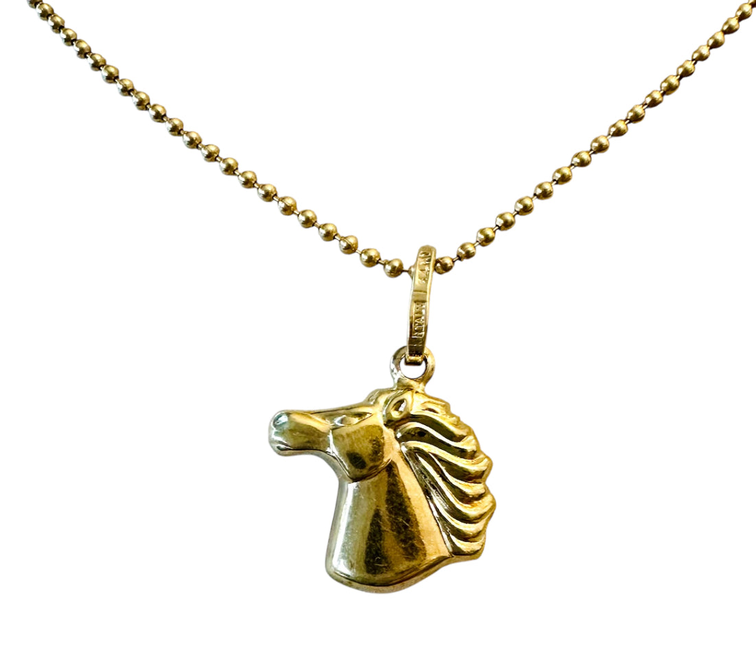 14KT Gold Vintage Horse Charm