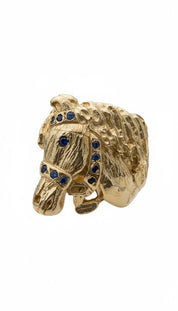 16KT Gold Vintage Horse Ring