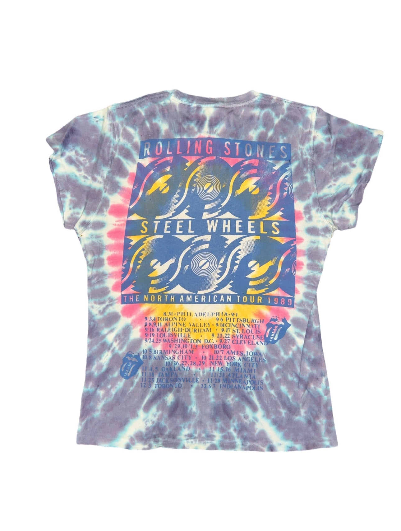 MadeWorn Rolling Stones Tie Dye Crew Tee