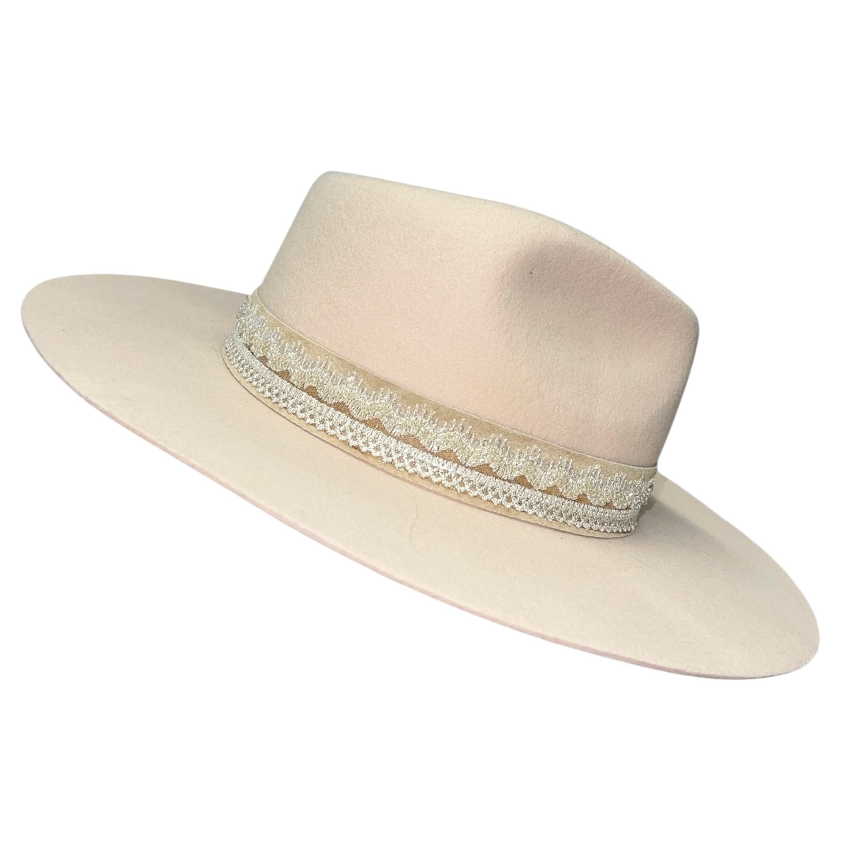 Fab Finds By Sarah Rancher Hat in Cream/Beads