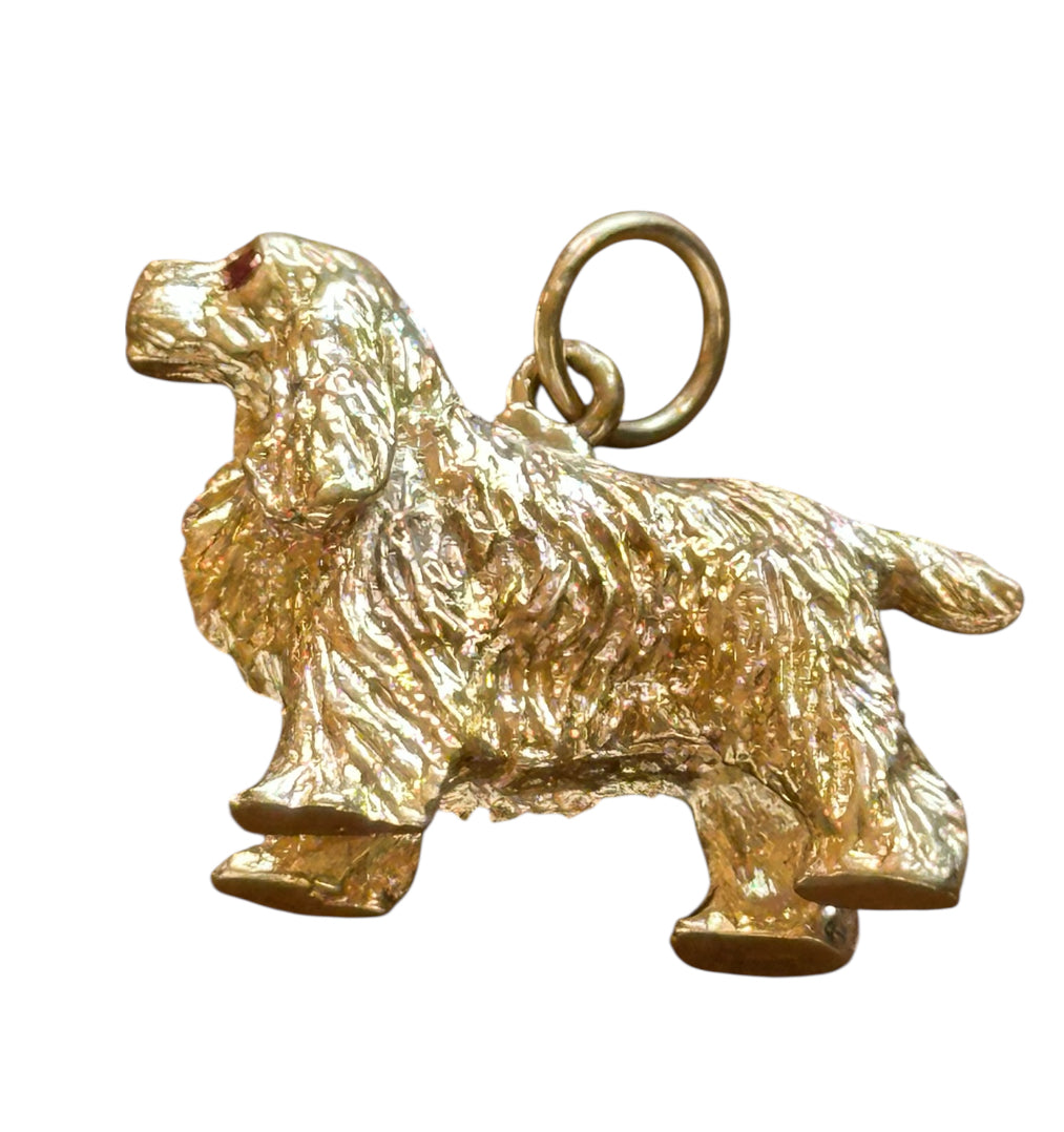 Vintage 14KT Gold Cocker Spaniel