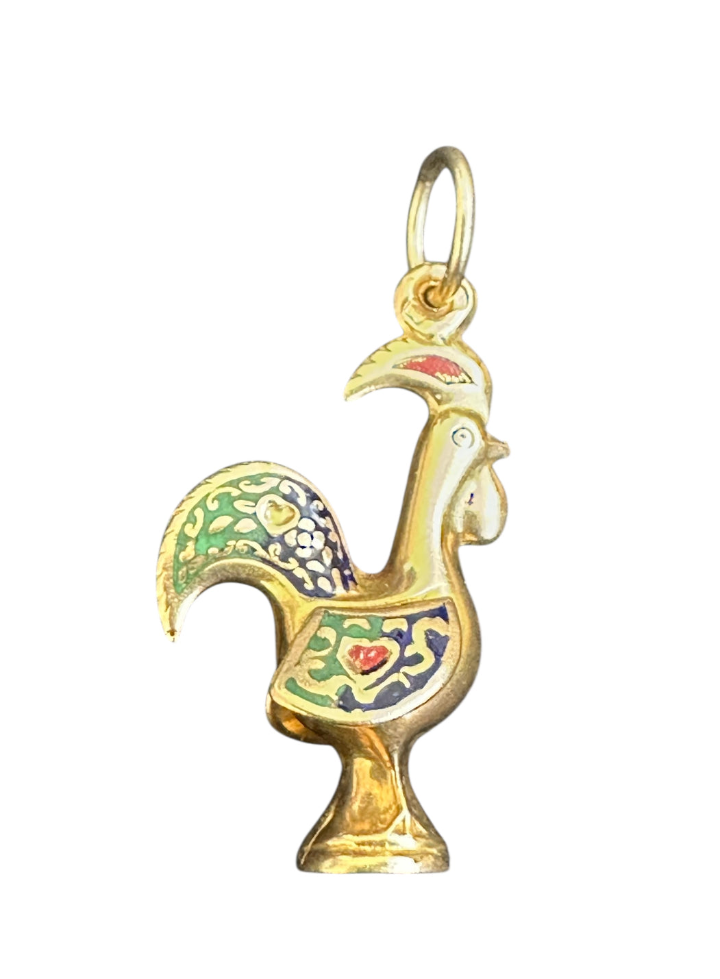 Vintage 18KT Gold Portuguese Rooster Charm