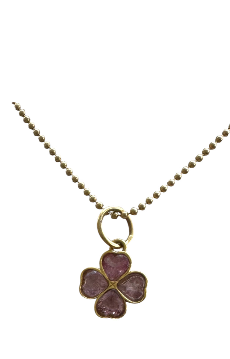 S.Row Designs Pink Sapphire Clover