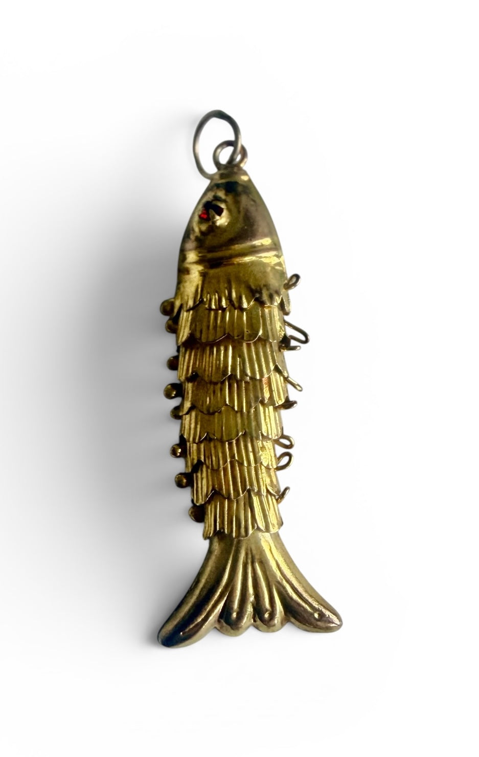 Vintage 14KT Gold Articulating Fish Charm