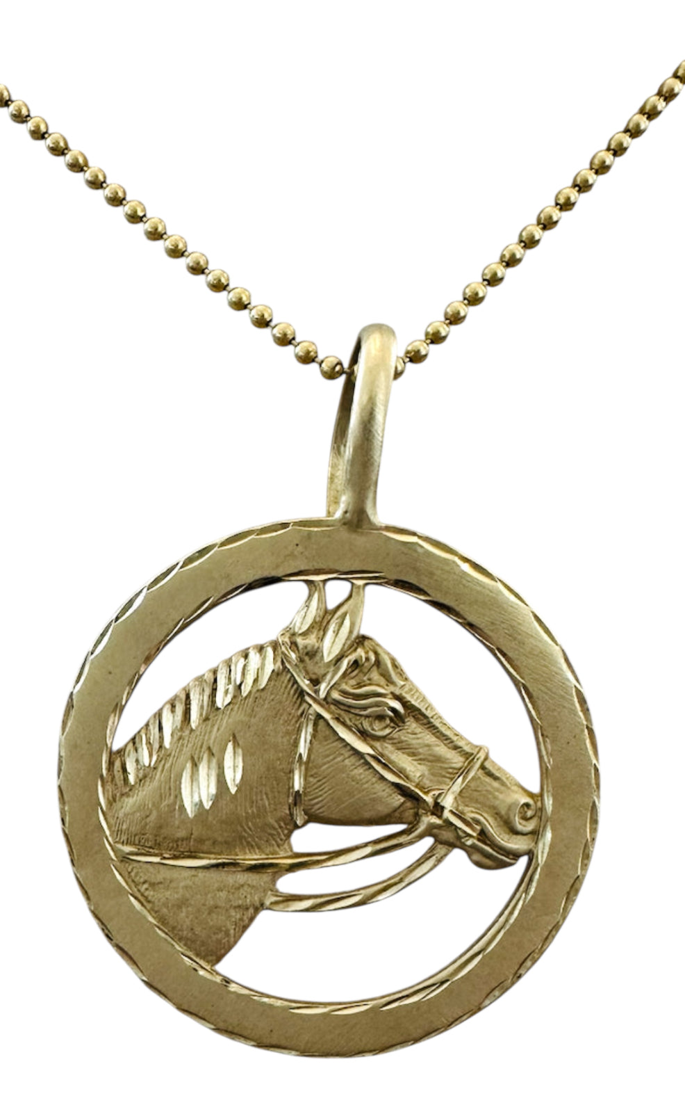 14KT Gold Vintage Horse Charm.