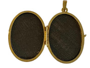 Vintage 14KT Gold Oval Locket Inscribed with A