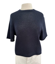 White + Warren Cashmere Waffle Mesh Tee