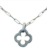 S.Row Designs 14KT Gold Diamond Clover Charm