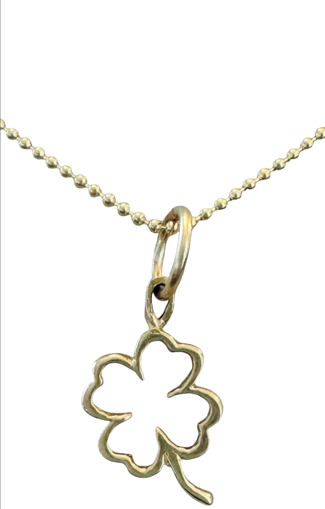 14KT Gold Vintage Clover Charm