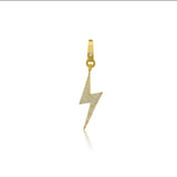 S.Row Designs 14KT Gold & Diamond Lighting Bolt Charm