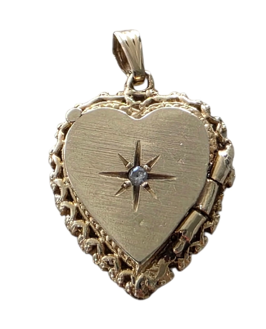 Vintage 14KT Gold Heart Locket Charm
