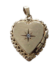 Vintage 14KT Gold Heart Locket Charm