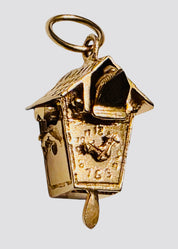 Vintage 14KT Gold Articulating Cuckoo Clock