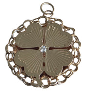 Vintage 14KT Gold Clover Charm