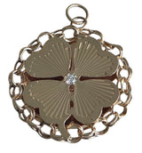 Vintage 14KT Gold Clover Charm