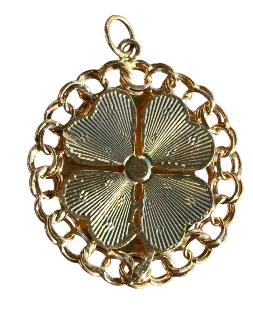 Vintage 14KT Gold Clover Charm