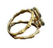 Vintage 14KT Diamond Initial S Ring