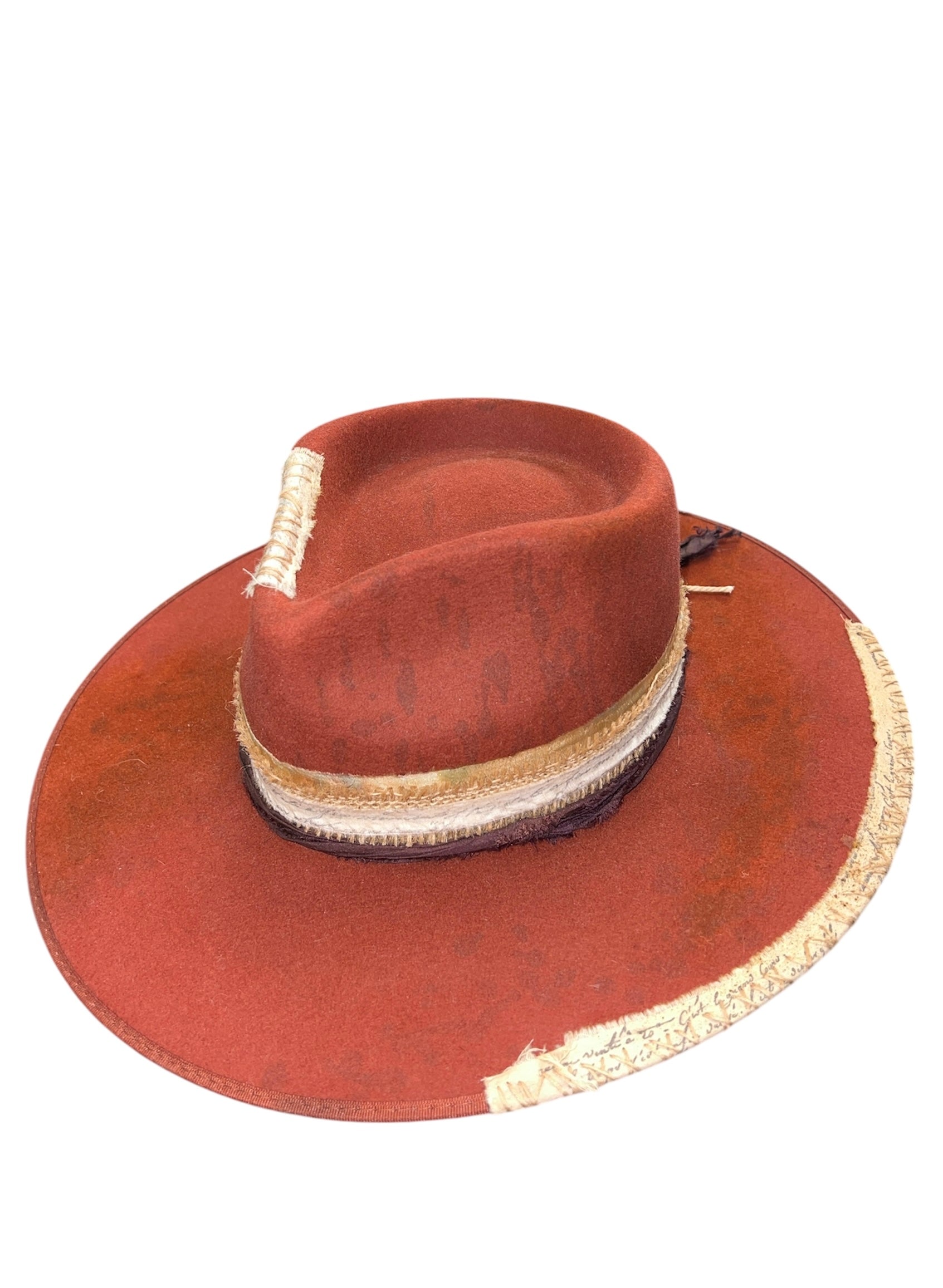 Fab Finds By Sarah Rancher Hat in Terricotta Splash