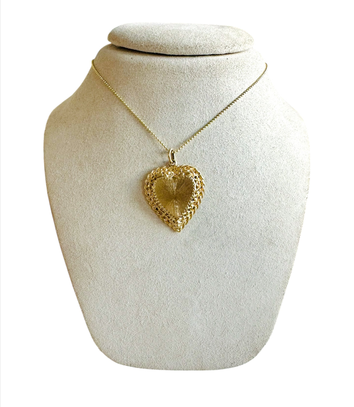 14KT Gold Vintage Heart Locket Charm