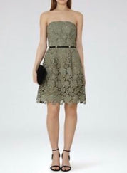 Reiss Demetra Lace Bustier Dress