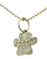 S.Row Designs 14KT & Diamond Dog Paw Charm