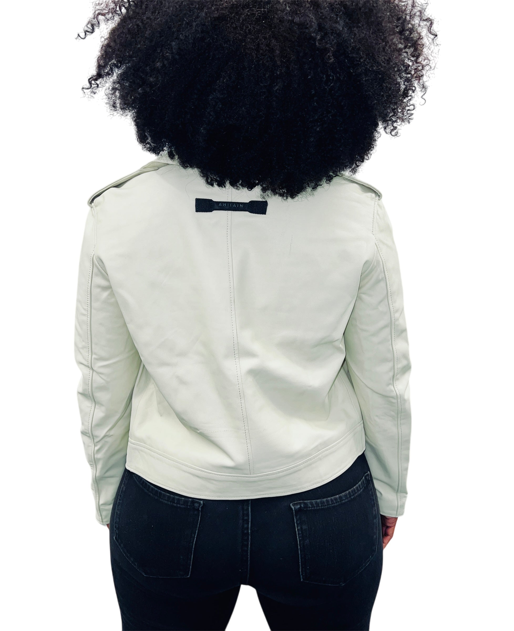 Ahirain Leather Biker Jacket
