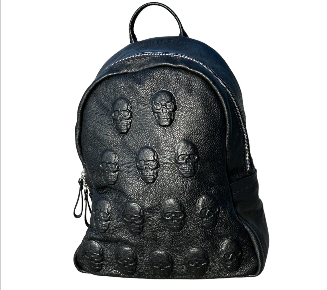 Embossed Leather Backpack/Crossbody in Skulls – FabFindsbySarah