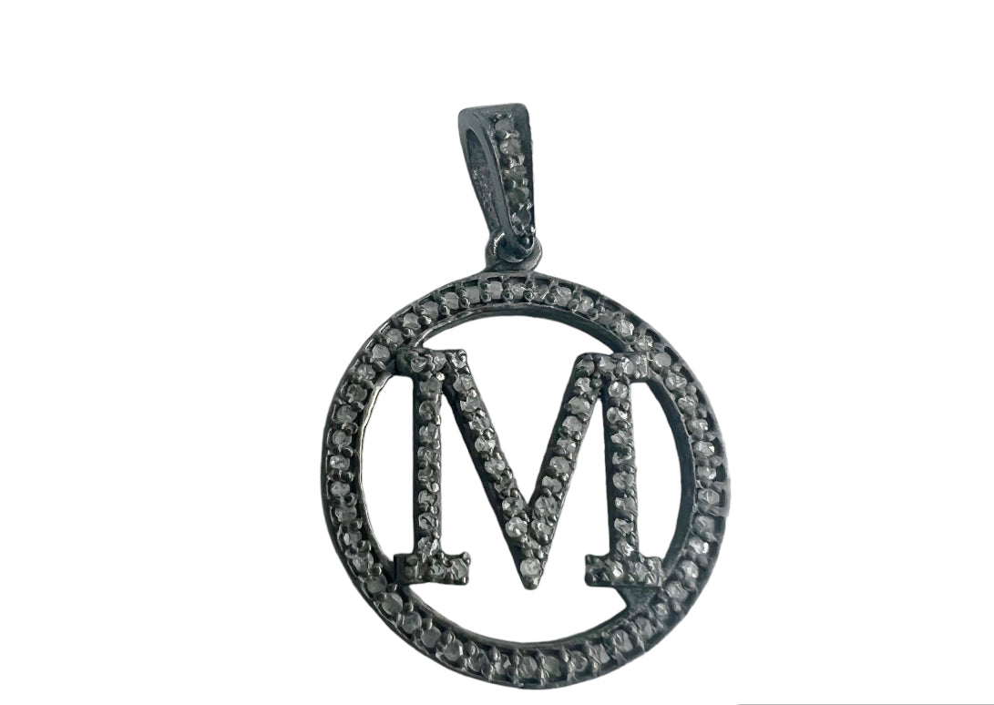 S.Row Designs Small Initial Diamond Pendant