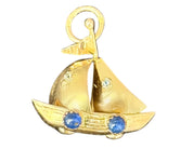 Vintage 14KT Gold Sailboat Charm