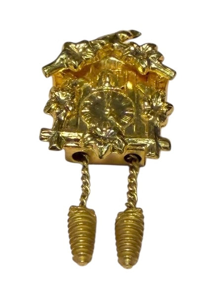 Vintage 14KT Gold Articulating Cuckoo Clock