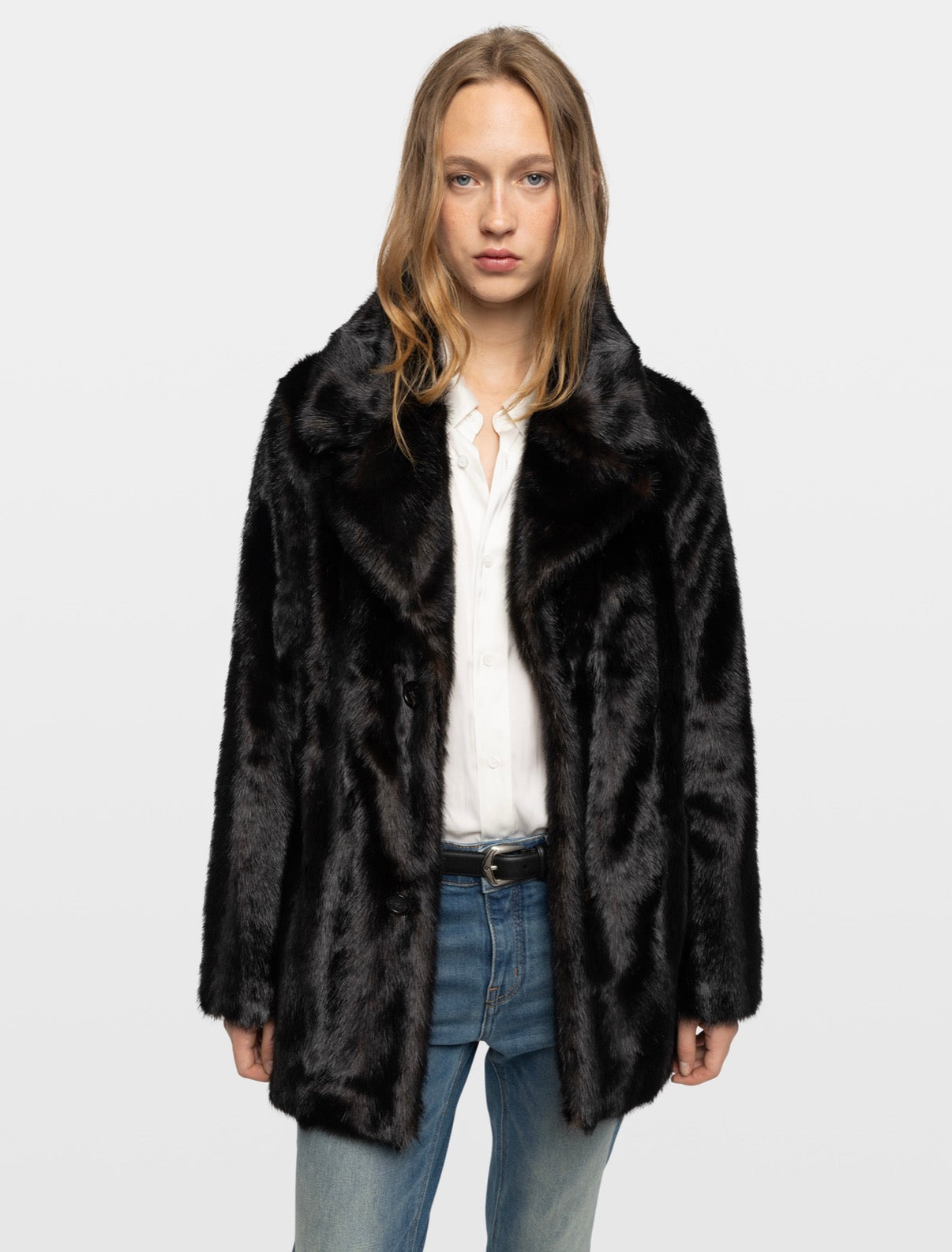 Zadig & Voltaire Fleur Faux Fur Coat