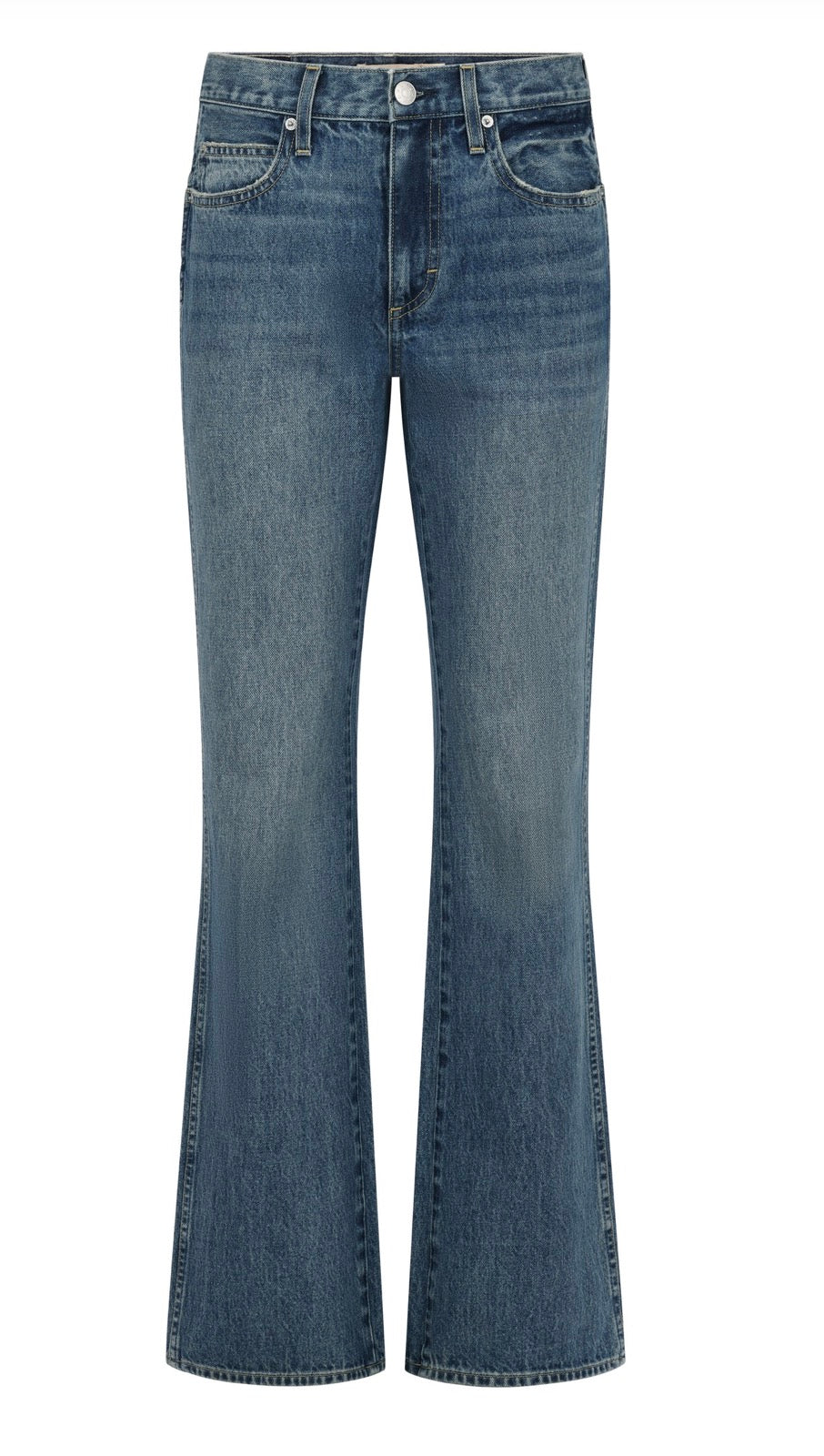 AMO Marcenia Low Boot Cut Jean in Murmur