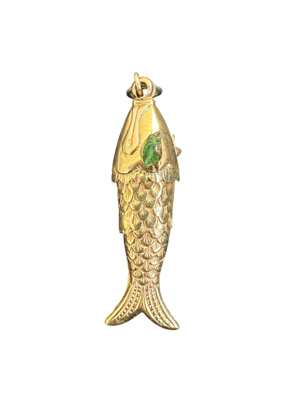 Vintage 14KT Gold Articulating Fish Charm