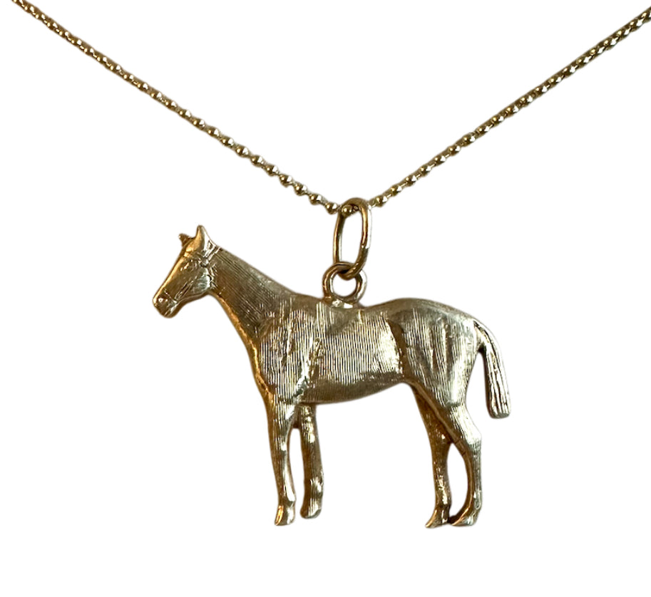 14KT Gold Vintage Horse Charm