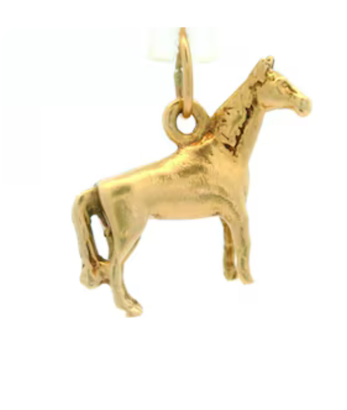 S. Row Designs Horse charm, yellow gold.