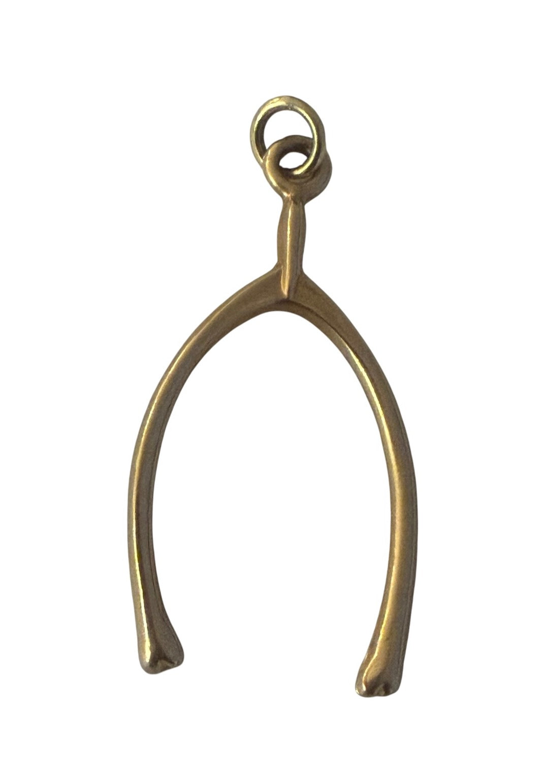 Vintage 14KT Gold Wishbone Charm