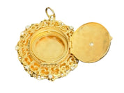 Vintage 14KT Gold & Diamond Locket Charm