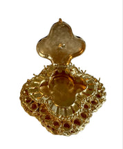 14KT Gold Vintage Clover Locket Charm