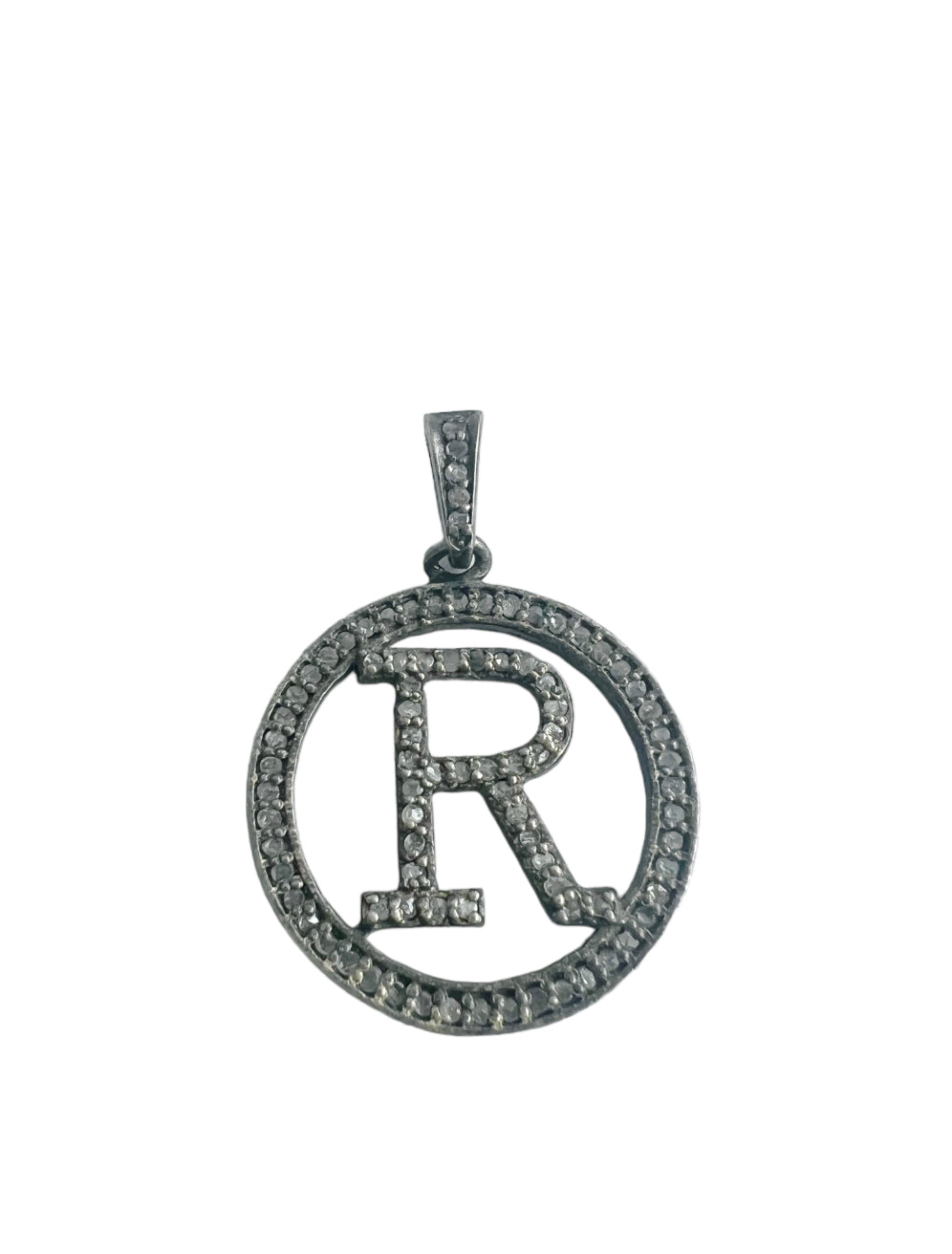 S.Row Designs Small Initial Diamond Pendant