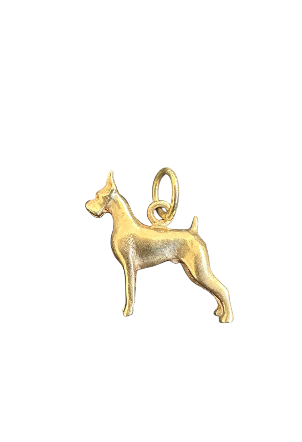 Vintage 14KT Doberman Dog Charm