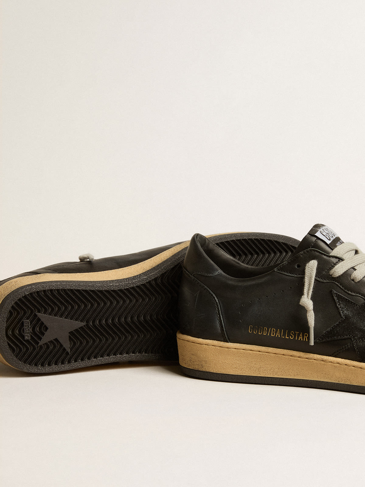 Golden Goose Ball Star Shoes in Black